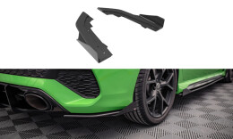 Street Pro Heck Ansatz Flaps Diffusor passend für Audi RS3 Limousine 8Y SCHWARZ+ HOCHGLANZ FLAPS