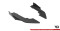 Street Pro Heck Ansatz Flaps Diffusor passend für Audi RS3 Limousine 8Y rot+ Hochglanz Flaps