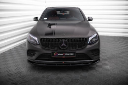 Cup Spoilerlippe Front Ansatz für Mercedes GLC Coupe AMG-Line /43 AMG C253 schwarz Hochglanz