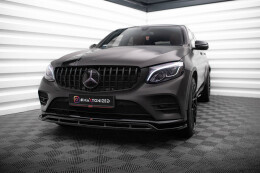 Cup Spoilerlippe Front Ansatz für Mercedes GLC Coupe AMG-Line /43 AMG C253 schwarz Hochglanz