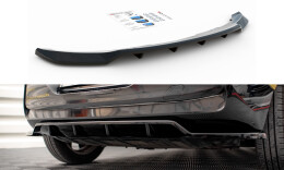 Mittlerer Cup Diffusor Heck Ansatz DTM Look für BMW i3 Mk1 Facelift schwarz Hochglanz