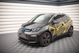 Seitenschweller Ansatz Cup Leisten passend für BMW i3 Mk1 Facelift schwarz Hochglanz