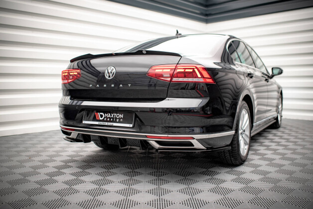 Heck Spoiler Aufsatz Abrisskante passend für VW Passat Limousine B8 Facelift schwarz Hochglanz
