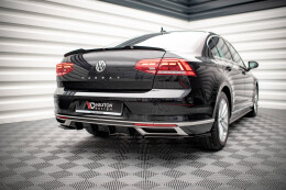 Heck Spoiler Aufsatz Abrisskante für VW Passat Limousine B8 Facelift schwarz Hochglanz