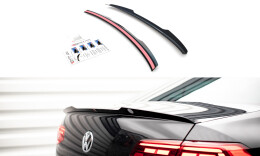 Heck Spoiler Aufsatz Abrisskante passend für VW Passat Limousine B8 Facelift schwarz Hochglanz