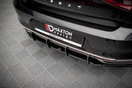 Street Pro Heckschürze Heck Ansatz Diffusor passend für VW Passat B8 Facelift rot