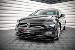 Cup Spoilerlippe Front Ansatz V.1 für VW Passat B8 FL schwarz Hochglanz