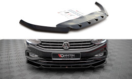 Cup Spoilerlippe Front Ansatz V.1 passend für VW Passat B8 Facelift schwarz Hochglanz