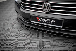 Cup Spoilerlippe Front Ansatz V.1 passend für VW Passat B8 Facelift schwarz Hochglanz