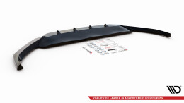 Cup Spoilerlippe Front Ansatz V.1 passend für VW Passat B8 Facelift schwarz Hochglanz
