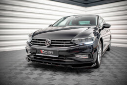 Street+ Spoilerlippe Front Ansatz V.1 passend für VW Passat B8 FL schwarz Hochglanz