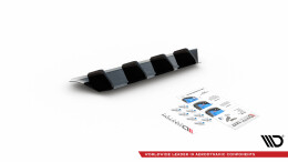 Heck Ansatz Diffusor passend für VW Passat B8 Facelift schwarz Hochglanz