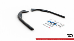 Heck Ansatz Flaps Diffusor passend für VW Passat B8 Facelift schwarz Hochglanz