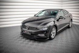 Seitenschweller Ansatz Cup Leisten passend für VW Passat B8 Facelift schwarz Hochglanz