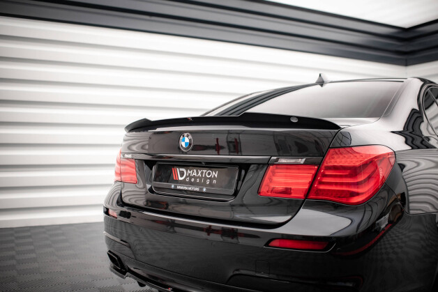 Heck Spoiler Aufsatz Abrisskante passend für BMW 7 M-Paket F01 schwarz Hochglanz
