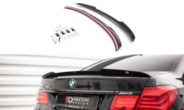 Heck Spoiler Aufsatz Abrisskante passend für BMW 7 M-Paket F01 schwarz Hochglanz