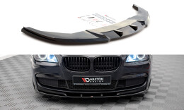 Cup Spoilerlippe Front Ansatz V.2 passend für BMW 7 M-Paket F01 schwarz Hochglanz