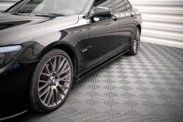 Seitenschweller Ansatz Cup Leisten passend für BMW 7 M-Paket F01 schwarz Hochglanz