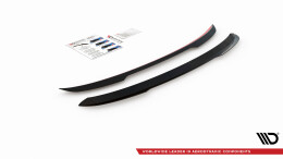 Heck Spoiler Aufsatz Abrisskante passend für Renault Clio Mk5 schwarz Hochglanz