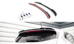Heck Spoiler Aufsatz Abrisskante passend für Renault Clio Mk5 schwarz Hochglanz