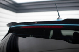 Heck Spoiler Aufsatz Abrisskante passend für Renault Clio Mk5 schwarz Hochglanz
