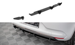 Street Pro Heckschürze Heck Ansatz Diffusor passend für Renault Clio Mk5 SCHWARZ