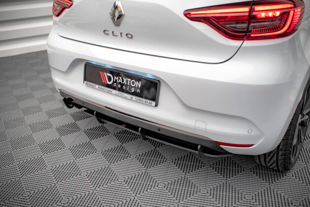 Street Pro Heckschürze Heck Ansatz Diffusor passend für Renault Clio Mk5 rot