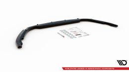 Street+ Spoilerlippe Front Ansatz V.1 passend für Renault Clio Mk5 schwarz Hochglanz