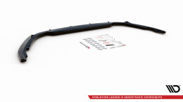 Cup Spoilerlippe Front Ansatz V.2 passend für Renault Clio Mk5 schwarz Hochglanz