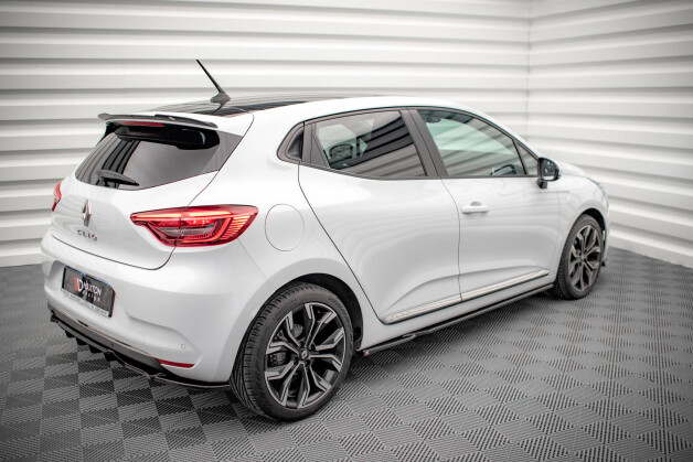 Street+ Seitenschweller Leisten passend für Renault Clio Mk5 schwarz Hochglanz