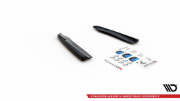 Heck Ansatz Flaps Diffusor passend für Mercedes-Benz GLC Coupe AMG-Line C253 Facelift schwarz Hochglanz
