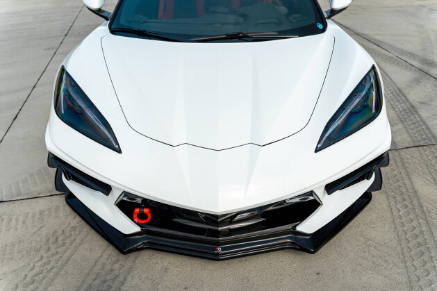 Cup Spoilerlippe Front Ansatz passend für Chevrolet Corvette C8 schwarz Hochglanz