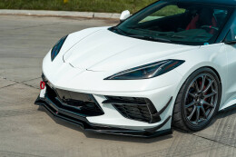 Cup Spoilerlippe Front Ansatz passend für Chevrolet Corvette C8 schwarz Hochglanz