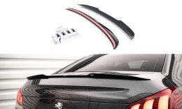 Heck Spoiler Aufsatz Abrisskante passend für Peugeot 508 GT Mk1 Facelift Carbon Look