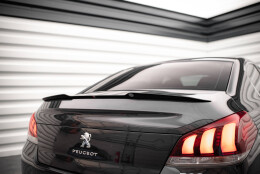 Heck Spoiler Aufsatz Abrisskante passend für Peugeot 508 GT Mk1 Facelift Carbon Look