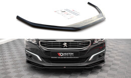 Cup Spoilerlippe Front Ansatz V.2 passend für Peugeot 508 GT Mk1 Facelift schwarz Hochglanz