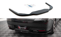 Mittlerer Cup Diffusor Heck Ansatz DTM Look passend für Peugeot 508 GT Mk1 Facelift schwarz matt