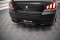 Mittlerer Cup Diffusor Heck Ansatz für Peugeot 508 GT Mk1 Facelift schwarz matt