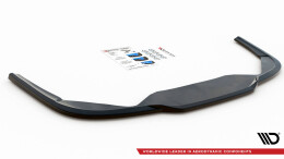Mittlerer Cup Diffusor Heck Ansatz passend für Peugeot 508 GT Mk1 Facelift schwarz Hochglanz