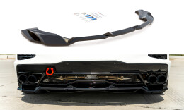 Mittlerer Cup Diffusor Heck Ansatz DTM Look für Chevrolet Corvette C8 Carbon Look