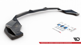 Mittlerer Cup Diffusor Heck Ansatz DTM Look für Chevrolet Corvette C8 Carbon Look