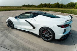 Seitenschweller Ansatz Cup Leisten passend für Chevrolet Corvette C8 schwarz Hochglanz