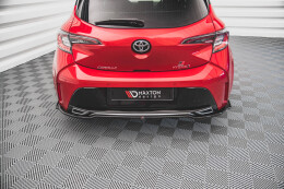 Mittlerer Cup Diffusor Heck Ansatz für Toyota Corolla GR Sport Hatchback XII schwarz Hochglanz