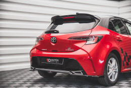 Mittlerer Cup Diffusor Heck Ansatz passend für Toyota Corolla GR Sport Hatchback XII schwarz Hochglanz