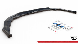 Mittlerer Cup Diffusor Heck Ansatz passend für Toyota Corolla GR Sport Hatchback XII schwarz Hochglanz