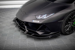 Cup Spoilerlippe Front Ansatz für Lamborghini Huracan EVO schwarz Hochglanz