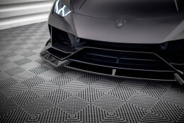 Cup Spoilerlippe Front Ansatz passend für Lamborghini Huracan EVO AWD schwarz Hochglanz