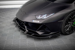 Street+ Spoilerlippe Front Ansatz passend für Lamborghini Huracan EVO AWD schwarz Hochglanz