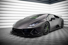 Street+ Spoilerlippe Front Ansatz passend für Lamborghini Huracan EVO AWD schwarz Hochglanz