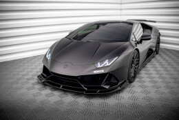 Street+ Spoilerlippe Front Ansatz passend für Lamborghini Huracan EVO AWD schwarz Hochglanz